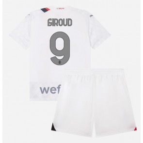 AC Milan Olivier Giroud #9 Gostujuci Dres za Dječji 2023-24 Kratak Rukavima (+ kratke hlače)
